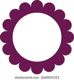 Flower Icon Vector, Decorative Floral Silhouettes, Petals, Blossom, Botanical Minimal Flat Style, Monochrome and Colorful Graphic symbol for Nature, Garden and Spring Design