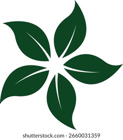 Blumensymbolvektor, Dekorative Blumensilhouetten, Blütenblätter, Blüten, Botanischer Minimaler Flachstil, Monochrom und Farbiges Grafiksymbol für Natur, Garten- und Frühlingsdesign