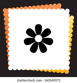 Flower  icon. Vector design. 