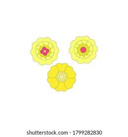 ilustración de diseño vectorial de icono de flor