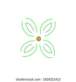 Flower icon vector design illustration