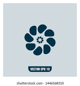 Flower Icon Vector Design. Flower Logo Design 