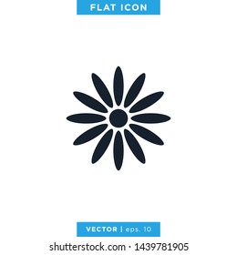 Flower Icon Vector Design Template