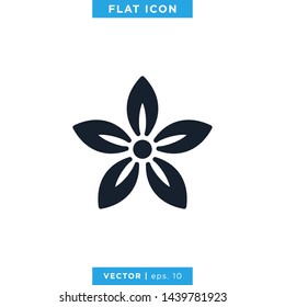 Flower Icon Vector Design Template