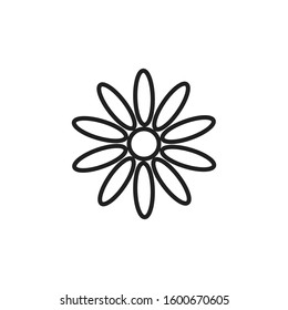 Flower Icon Vector Design Template 