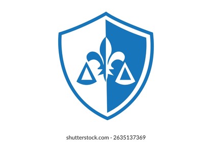 Flower icon vector design template Medieval shield logo design