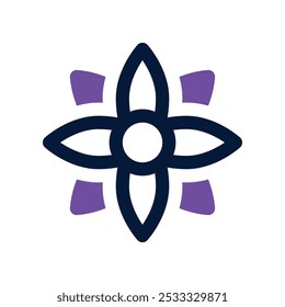 flower icon. vector dual tone icon for your website, mobile, presentation, and logo design.