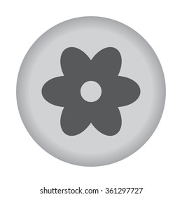  Flower icon. Vector eps 10.