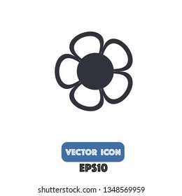 flower icon, flower vector. eps10