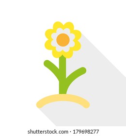 flower icon. vector eps10