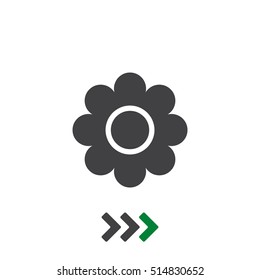 Flower Icon Vector flat design style