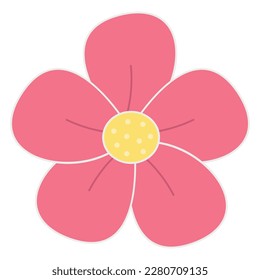 Flower icon. Vector flat illustration