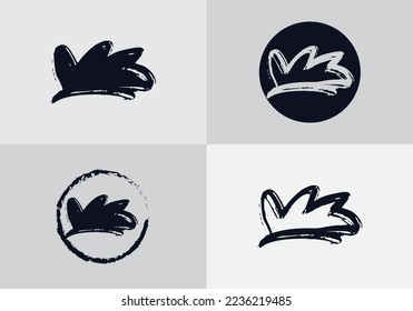 Vector de iconos de flor y diseño de símbolos planos