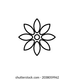 flower icon, Vector flower Icon, floral icon design
