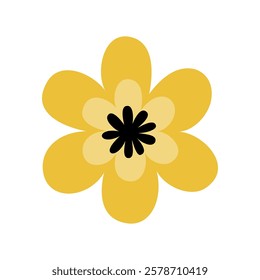 Flower icon vector. Garden illustration sign. Flora symbol or logo.