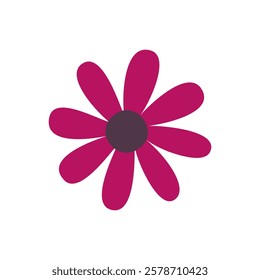 Flower icon vector. Garden illustration sign. Flora symbol or logo.