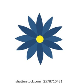 Flower icon vector. Garden illustration sign. Flora symbol or logo.