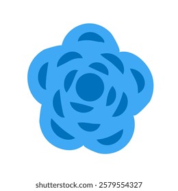 Flower icon vector. Garden illustration sign. Flora symbol or logo.