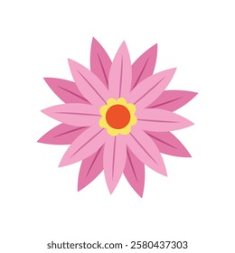 Flower icon vector. Garden illustration sign. Flora symbol or logo.