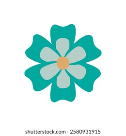 Flower icon vector. Garden illustration sign. Flora symbol or logo.