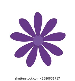 Flower icon vector. Garden illustration sign. Flora symbol or logo.