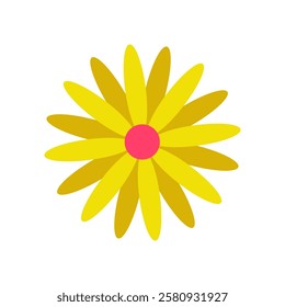 Flower icon vector. Garden illustration sign. Flora symbol or logo.
