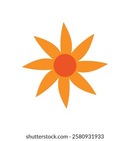 Flower icon vector. Garden illustration sign. Flora symbol or logo.