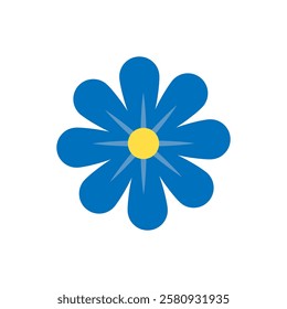 Flower icon vector. Garden illustration sign. Flora symbol or logo.
