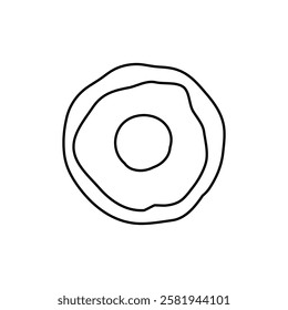 Flower icon vector. Garden illustration sign. Flora symbol or logo.