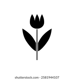 Flower icon vector. Garden illustration sign. Flora symbol or logo.