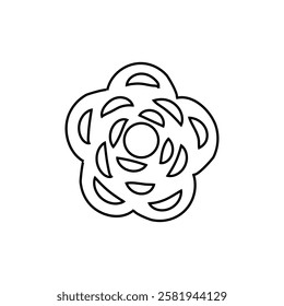 Flower icon vector. Garden illustration sign. Flora symbol or logo.