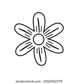 Flower icon vector. Garden illustration sign. Flora symbol or logo.