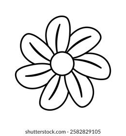 Flower icon vector. Garden illustration sign. Flora symbol or logo.
