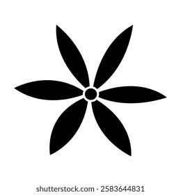 Flower icon vector. Garden illustration sign. Flora symbol or logo.