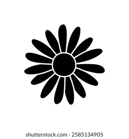Flower icon vector. Garden illustration sign. Flora symbol or logo.