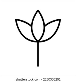 Flower icon vector graphic illustration