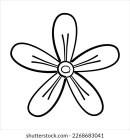 Flower icon vector graphic illustration