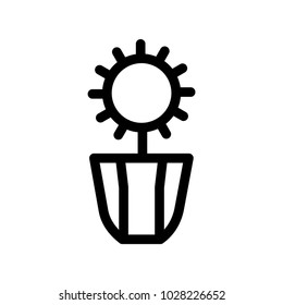 flower icon, vector illustration