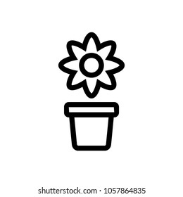 flower icon, vector illustration.