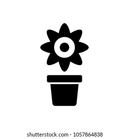 flower icon, vector illustration.