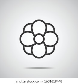 flower icon vector illustration  .
