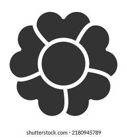 Blumensymbol, Vektorgrafik.