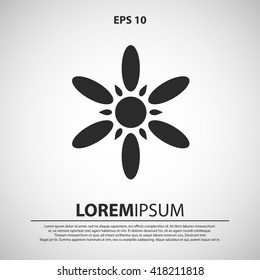 flower icon. flower vector illustration