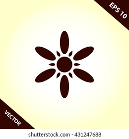 flower icon. flower vector illustration