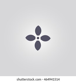 flower icon. vector illustration