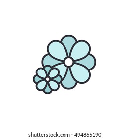 flower icon. vector illustration