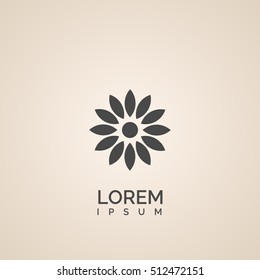 flower icon. vector illustration