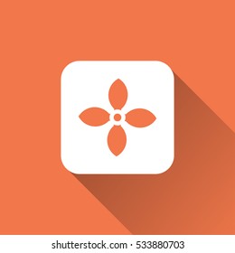 flower icon. vector illustration