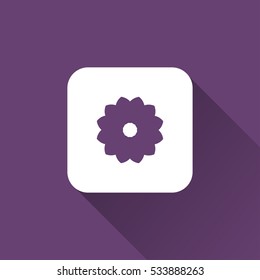 flower icon. vector illustration