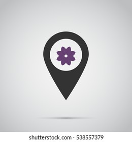 flower icon. vector illustration